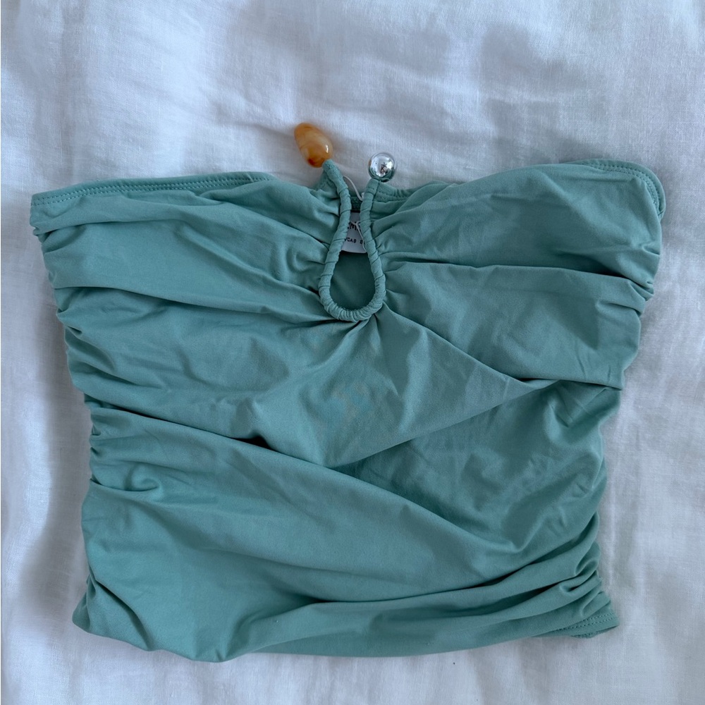 Peppermayo Sage Green Tube Top